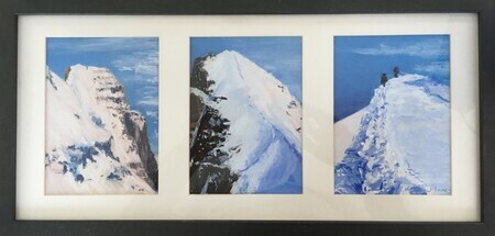 Triptych - Twin Tower, Mountain, Summit, Summit Team